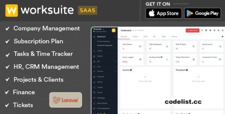 Worksuite Saas v5.4.92 - Project Management System