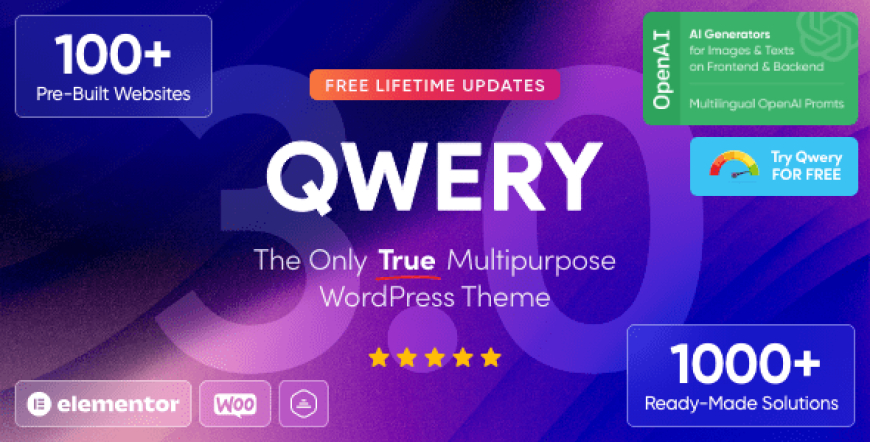 Qwery v3.5.0 – Multi-Purpose Business WordPress & WooCommerce Theme + ChatGPT