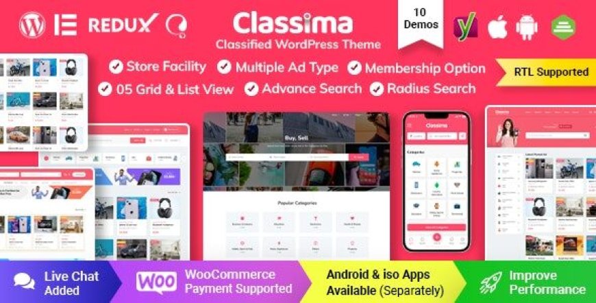 Classima v2.11.1 – Classified Ads WordPress Theme