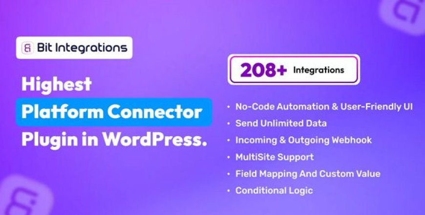 Bit Integrations Pro v2.5.1 – Automation Plugin for WordPress
