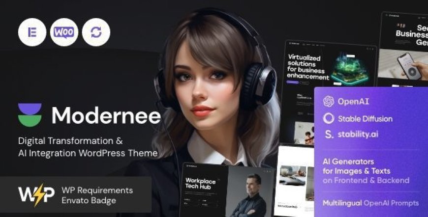 Modernee v1.6 - AI Company & Digital Agency WordPress Theme