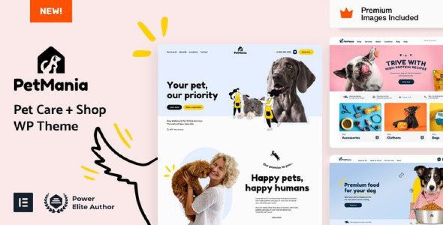 PetMania v16 - Pet Care Shop Ecommerce WordPress Theme