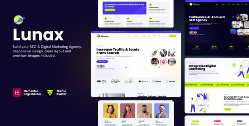 Lunax v6.1 - Digital Marketing Agency & SEO WordPress Theme