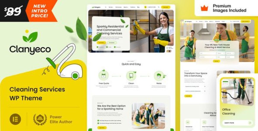 ClanyEco v12.0 – Cleaning Services WordPress Theme