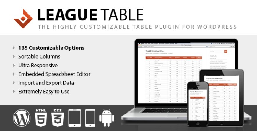 League Table v2.25 - Table Plugin for WordPress