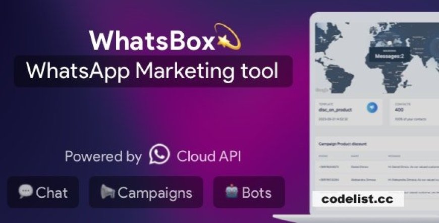 WhatsBox v3.7 - The WhatsApp Marketing - Bulk Sender, Chat, Bots, SaaS