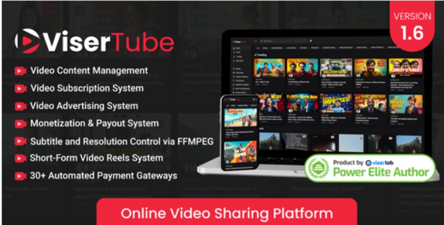 ViserTube v1.6 - Online Video Sharing Platform