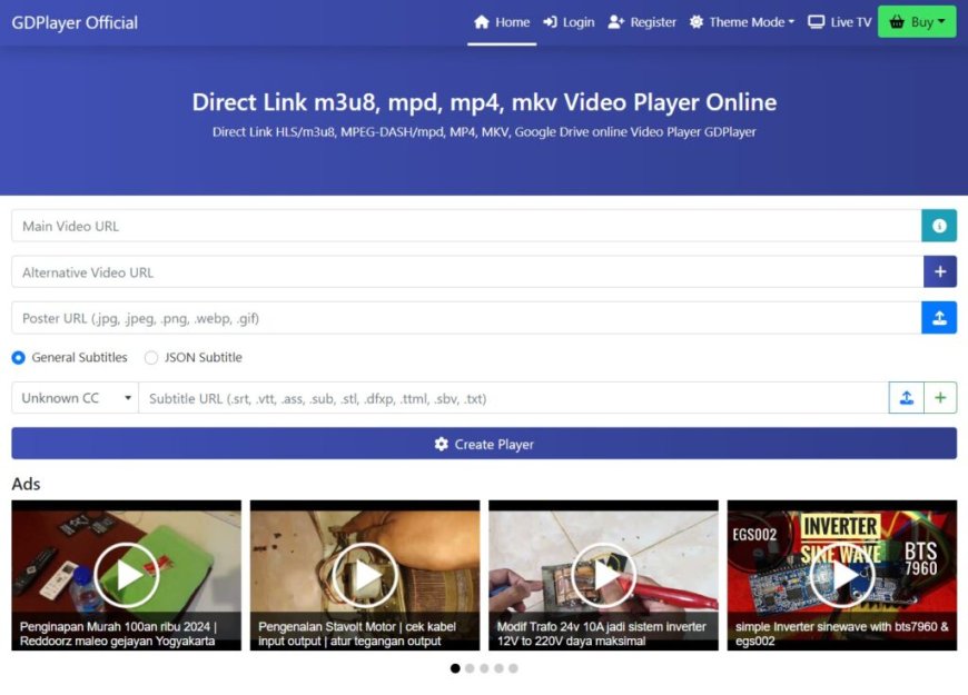 GDPlayer.To Google Drive Video Player PHP Script v4.7.3