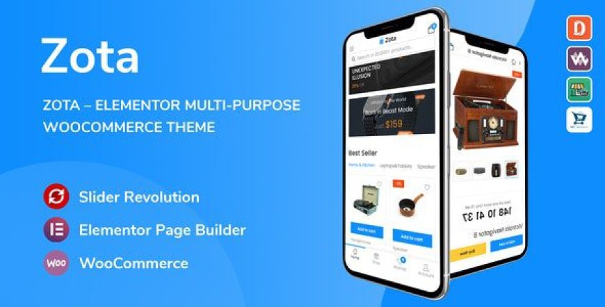 Zota v1.3.11 – Elementor Multi-Purpose WooCommerce Theme