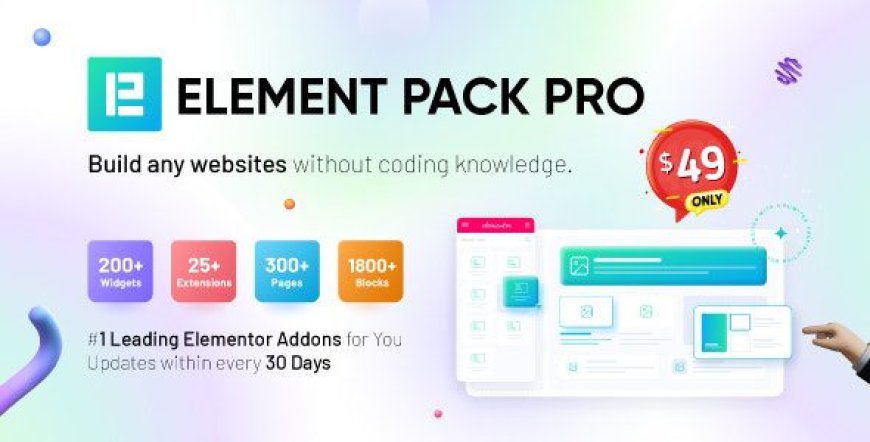 Element Pack v8.0.3 – Addon for Elementor Page Builder WordPress Plugin
