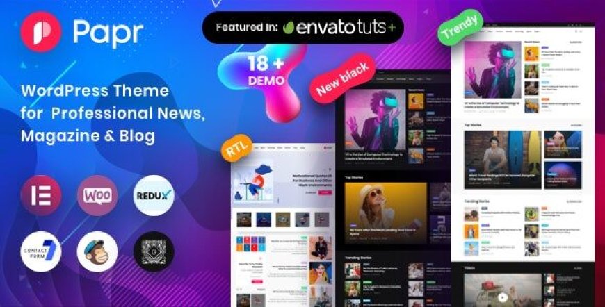 Papr v1.5.2 - News Magazine WordPress Theme