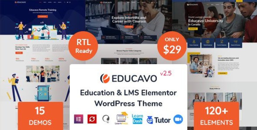 Educavo v3.3.0 – Education WordPress Theme