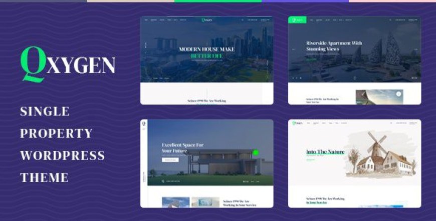 Qxygen v1.0.9 - Single Property WordPress Theme