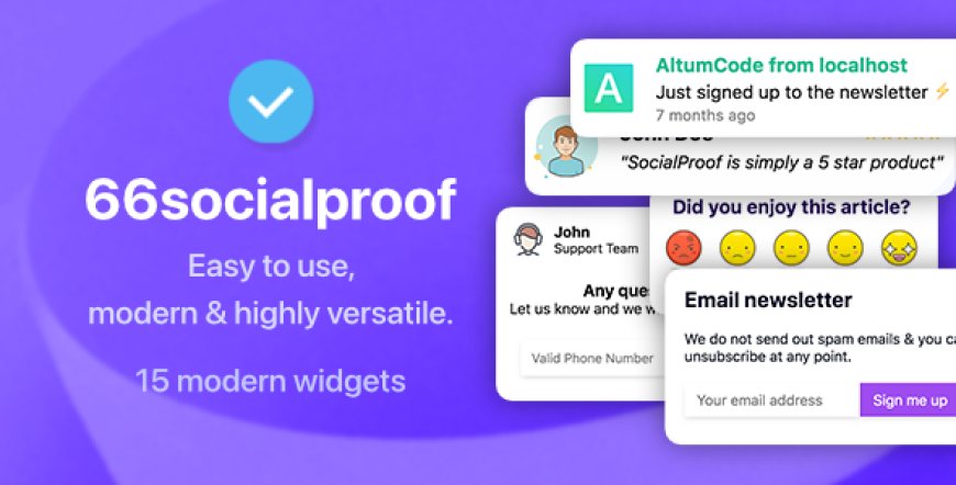 66socialproof v48.0.0 – Social Proof & FOMO Widgets Notifications (SAAS)