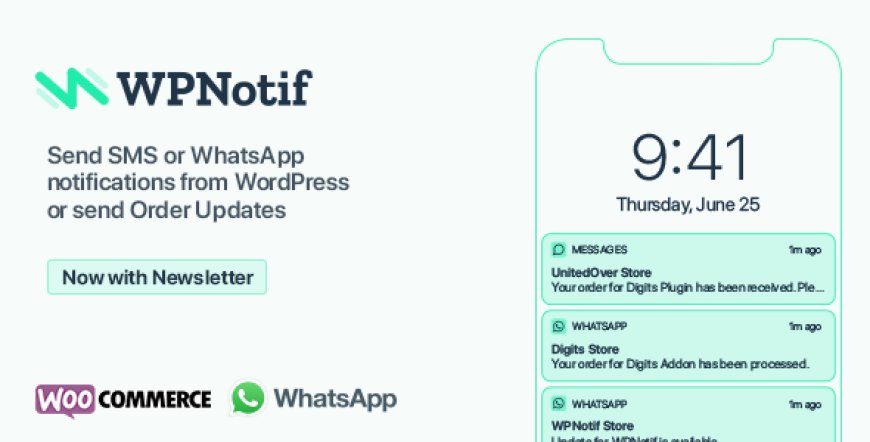 WPNotif v3.1.1 : WordPress SMS & WhatsApp Message Notifications