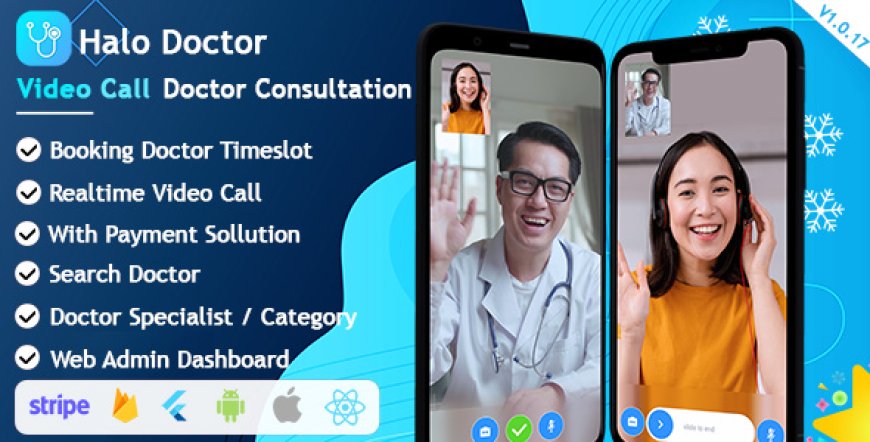 Halo Doctor v1.2.5 - Video Call Doctor Booking Appointment Timeslot with Firebase