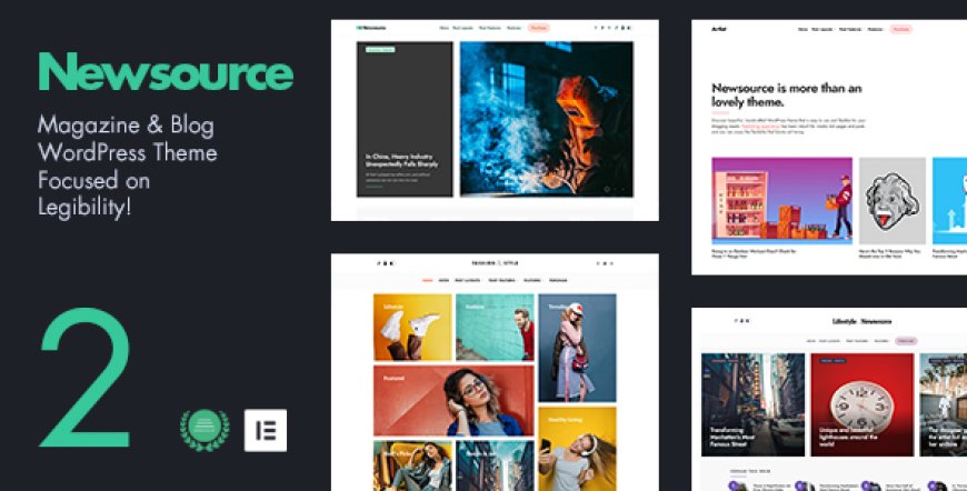 Newsource v2.0 - Multi-Concept Blog & Magazine WordPress Theme