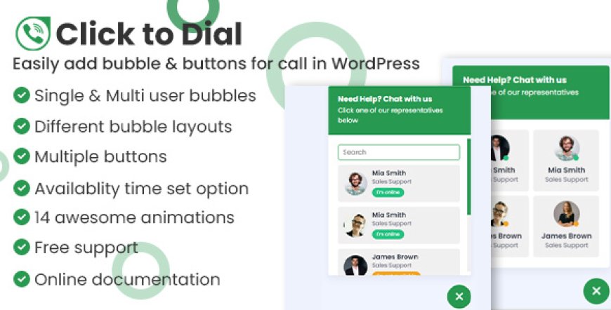 Click to dial v1.2.6 - Direct call from website WordPress plugin