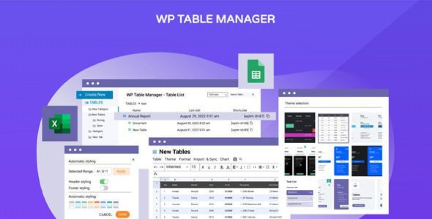 WP Table Manager v4.1.6 – WordPress Table Editor Plugin