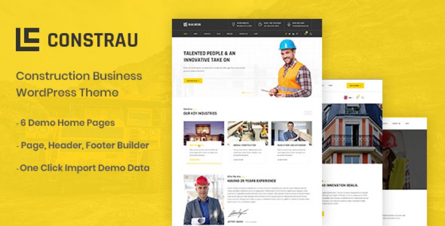 Constrau v1.3.4 - Construction Business WordPress Theme