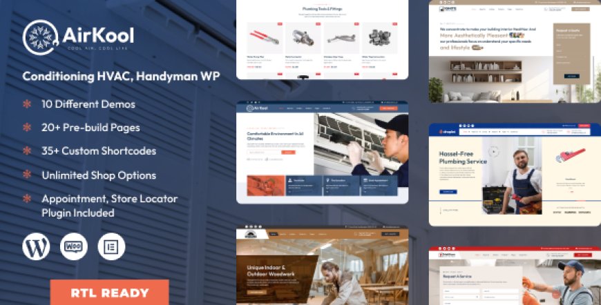 Air Kool v1.1.0 - Conditioning HVAC, Handyman WordPress