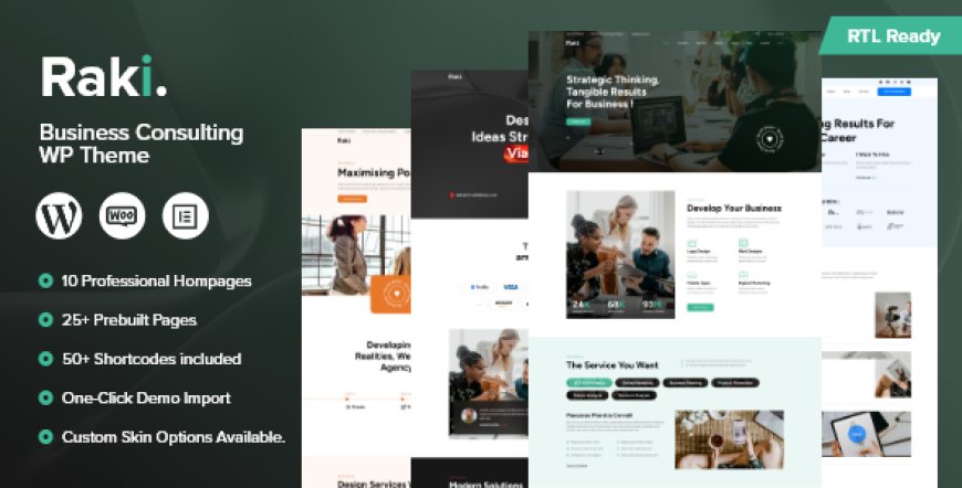 Raki v1.0.8 - Business, Finance Consulting WordPress Theme
