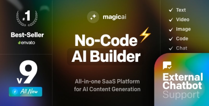MagicAI v9.0 - OpenAI Content, Text, Image, Video, Chat, Voice, and Code Generator as SaaS