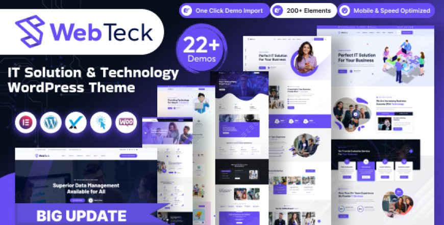 Webteck v2.0 – IT Solution and Technology WordPress Theme