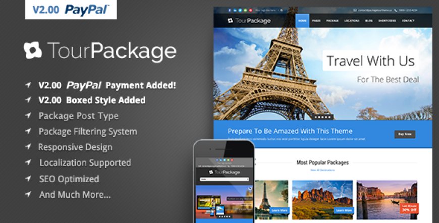 Tour Package v2.3.9 - Wordpress Travel/Tour Theme