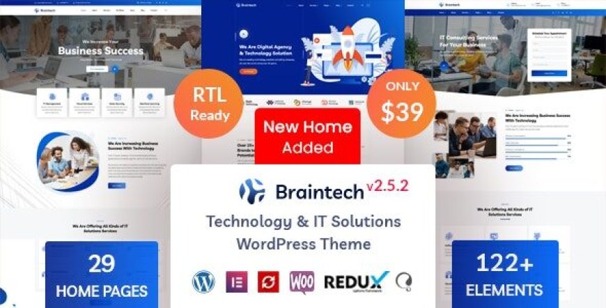 Braintech v2.7.1 – Technology & IT Solutions WordPress Theme