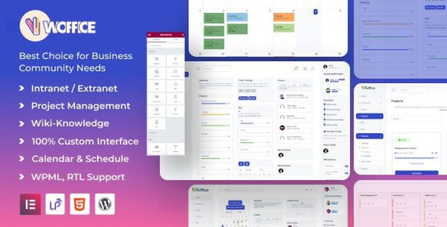 Woffice v5.4.26 – Intranet, Extranet & Project Management WordPress Theme