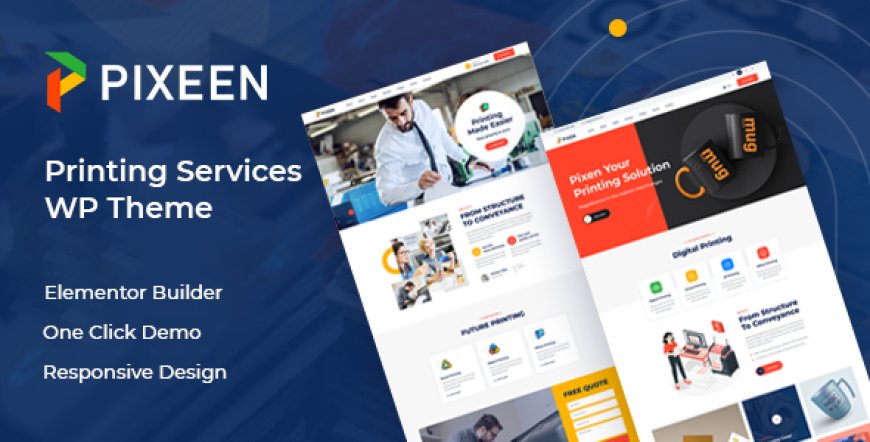 Pixeen v2.0.1 - Printing Services Company WordPress Theme