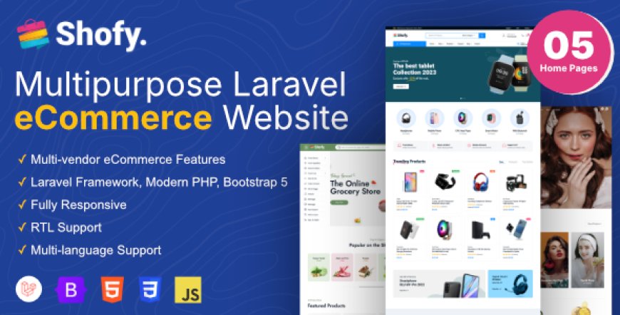 Shofy v1.3.7 - eCommerce & Multivendor Marketplace Laravel Platform