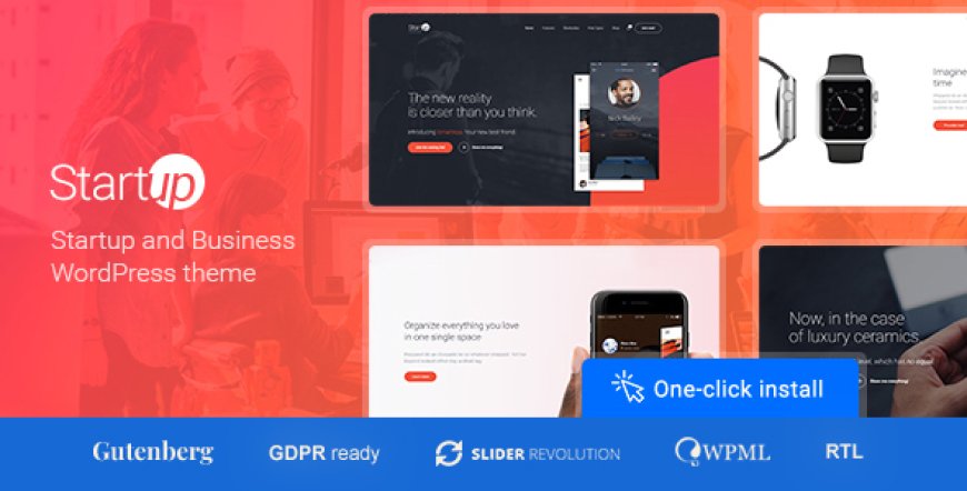 Startup Company v1.2.8 - WordPress Theme for Business & Technology
