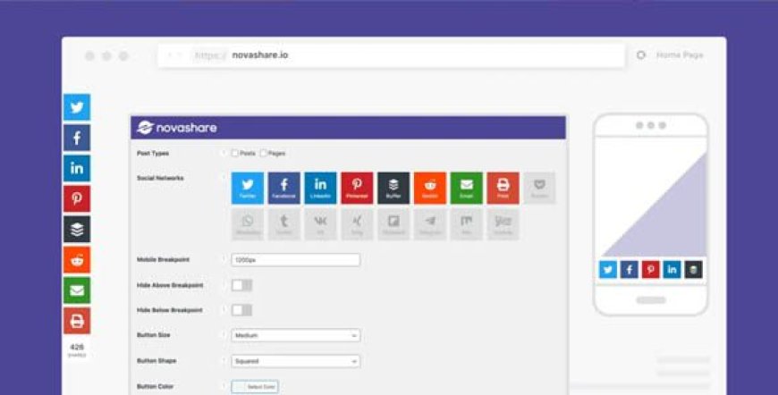 Novashare v1.6.1 – WordPress Social Sharing Plugin