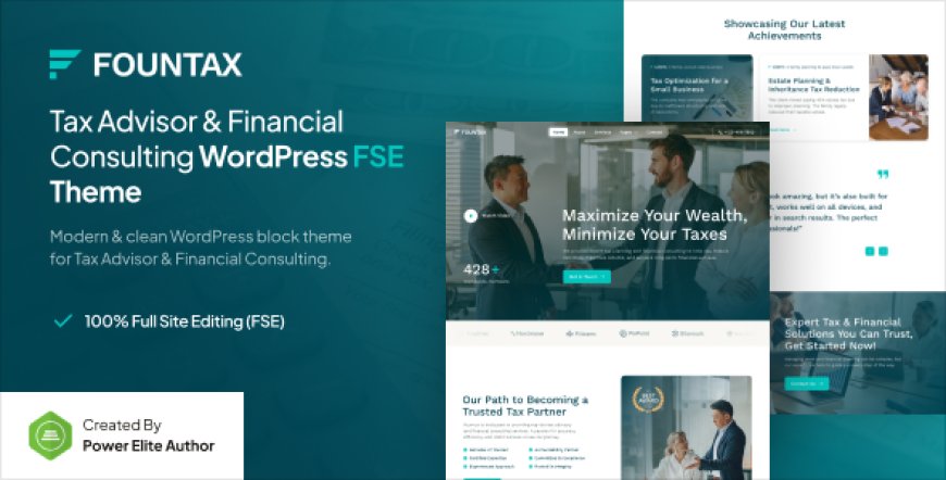 Fountax v1.0.1 – Tax Advisor & Financial Consulting FSE WordPress Theme