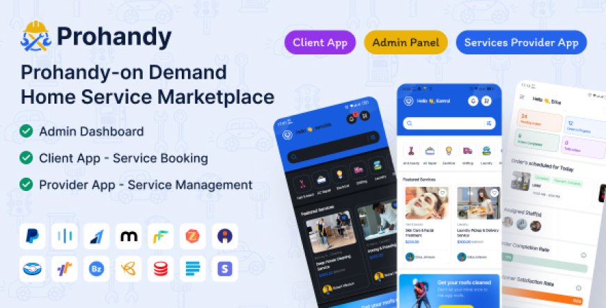 Prohandy v1.0.5 - On-Demand Handyman & Home Service Provider Marketplace Platform