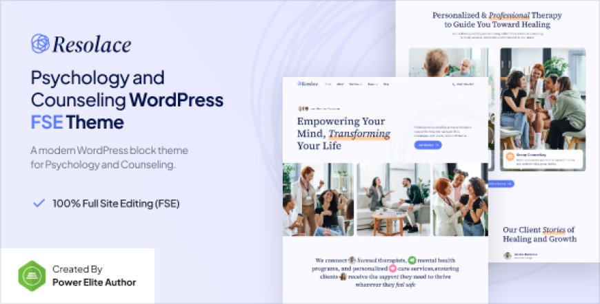 Resolace v1.0.1 – Psychology & Counseling FSE WordPress Theme