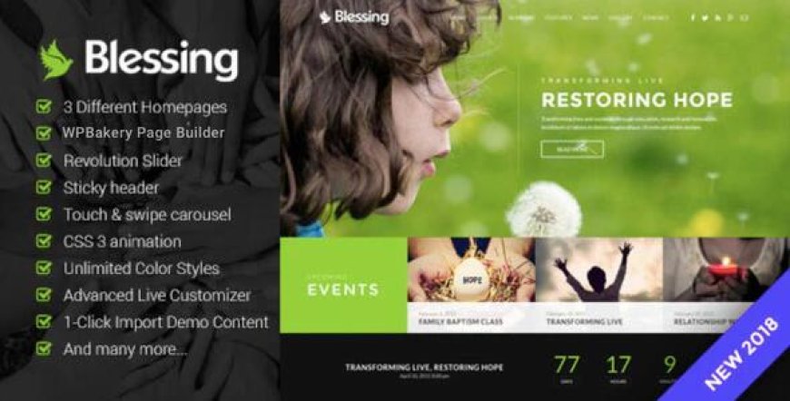 Blessing v1.7.9 | Responsive WordPress Theme for Church Websites