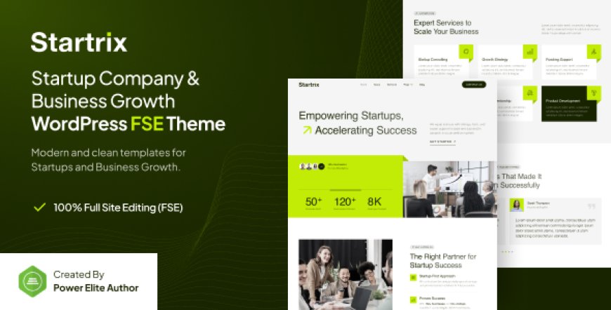 Startrix v1.0.1 - Startup Company & Business Growth FSE WordPress Theme