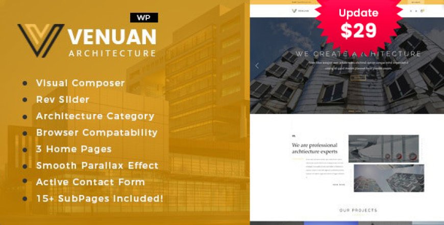 Venuan v2.0 - Architecture Design WordPress Theme