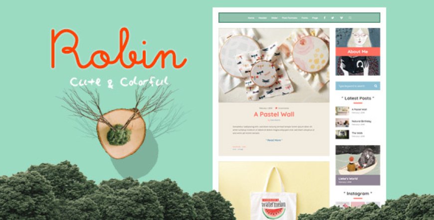 Robin v7.0.11 - Cute & Colorful WordPress Blog Theme
