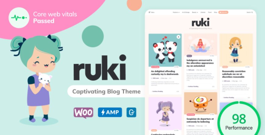 Ruki v1.4.8 - A Captivating Personal Blog Theme