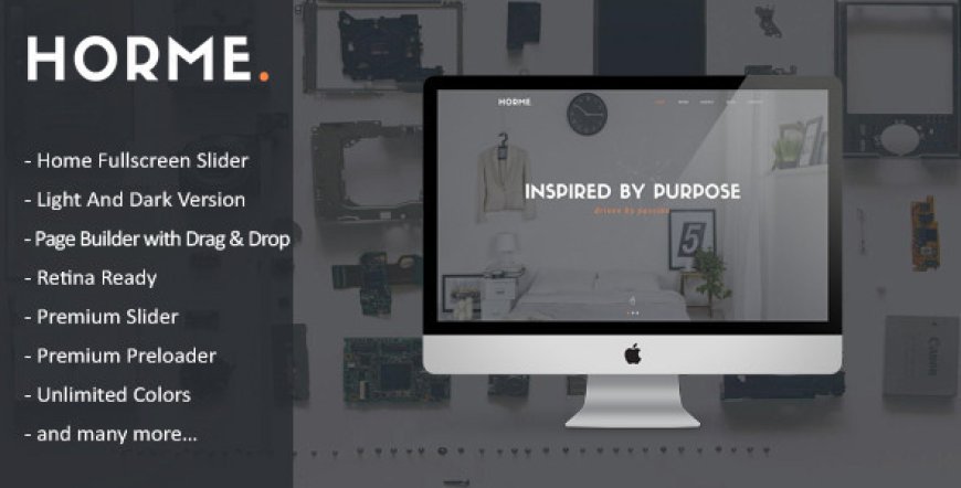 Horme v1.0 - Clean One Page WordPress Theme