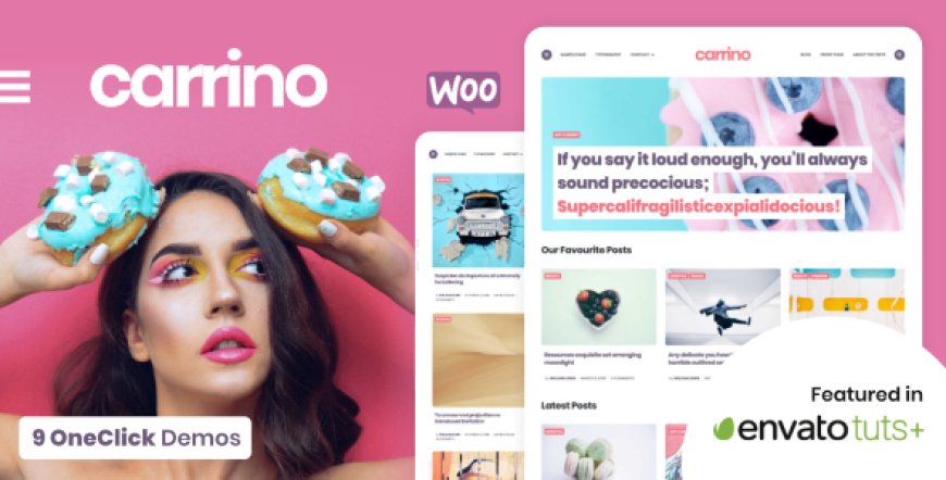Carrino v1.8.7 - An Exciting Gutenberg Blog Theme