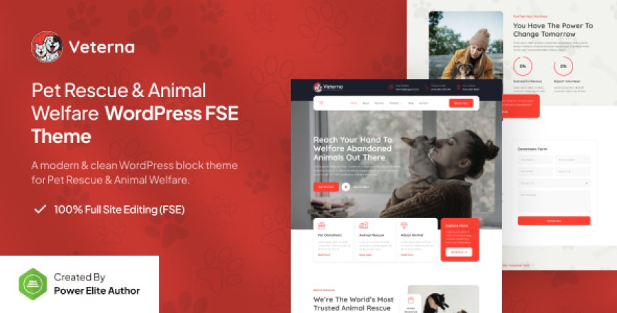 Veterna v1.0.1 – Pet Rescue & Animal Welfare FSE WordPress Theme