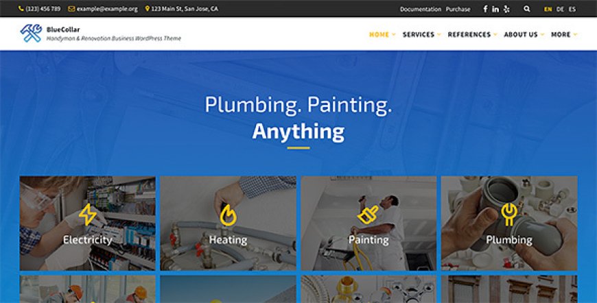 BlueCollar v2.7.15 - Handyman & Renovation Business WordPress Theme