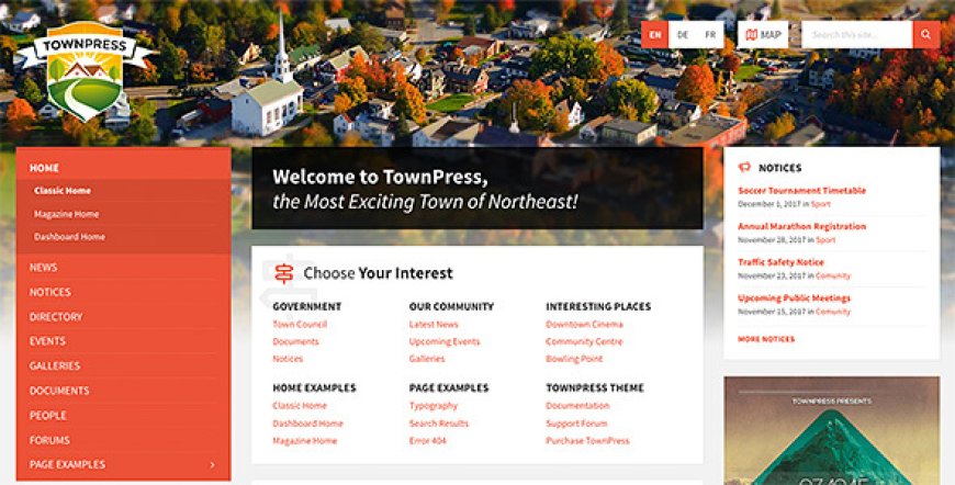 TownPress v3.8.12 - Municipality & Town Government WordPress Theme