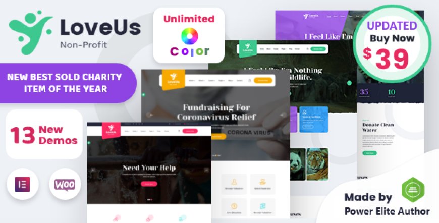 Loveus v3.8 - NonProfit Charity WordPress Theme