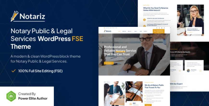 Notariz v1.0.1 – Notary Public & Legal Services FSE WordPress Theme